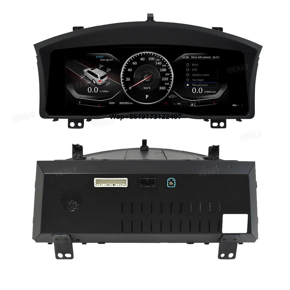 

Car Dashboard for LX570 2007-2017 Digital Cluster Speedometer Virtual Instrument CockPit Panel Entertainment Screen Stereo