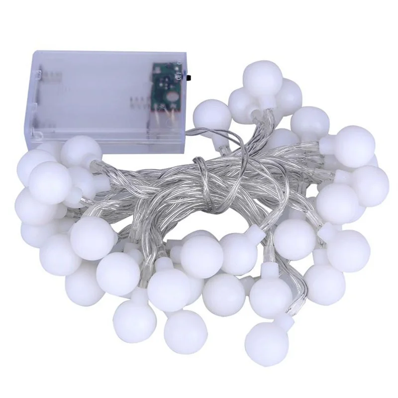 LED String Lights Warm White 1M 2M 4M 5M 10M Ball AA Battery Power Novelty Fairy Lighting Festival Christmas Wedding Decoration