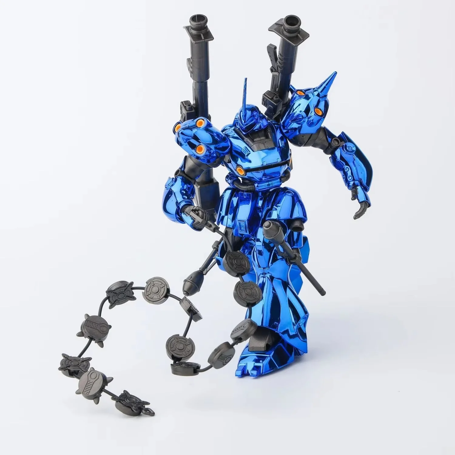 STAR Kampfer MS-18E HGUC1/144 Electroplating Blue Assembly Model Kits Collection Mech Action Figure Ornament Toys Robot Gifts