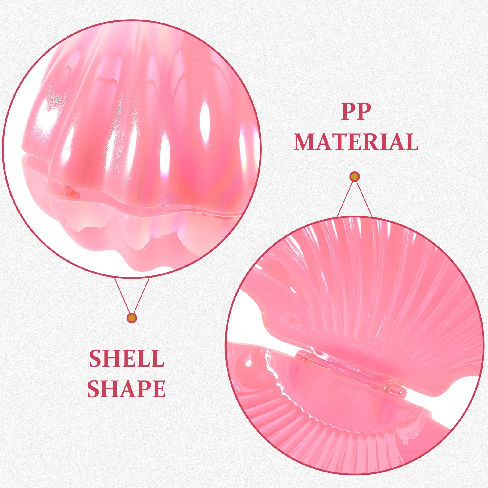 

1pc Seashell Jewelry Box Plastic Candy Holder Wedding Party Favor Container Treat Box Mermaid Theme Sweets Display Gift For