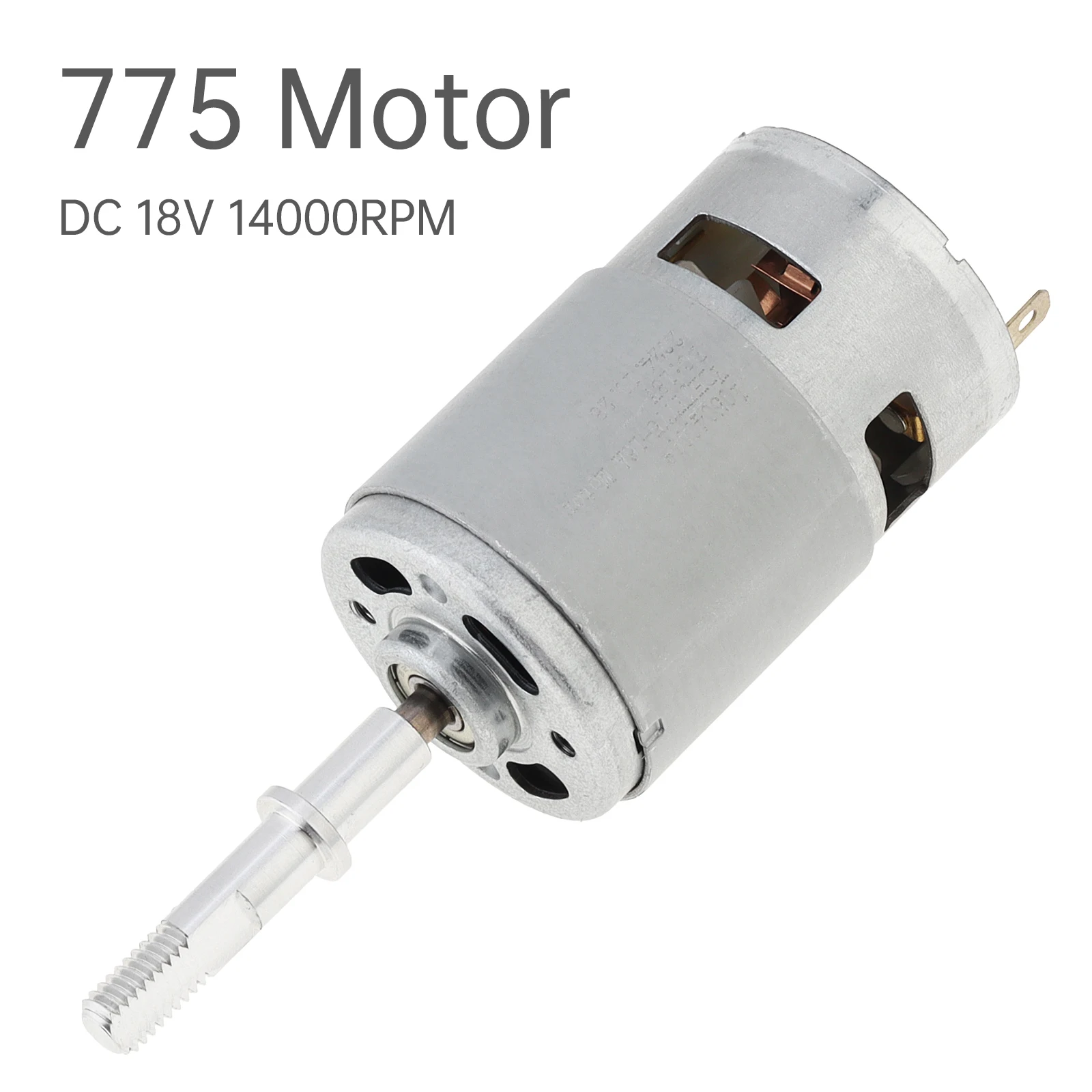 775 DC Motor 18V 14000RPM High-Power Blowing Machine Motor Micro Motor Replace Part for Electric Juicer / Electric Blender / Fan