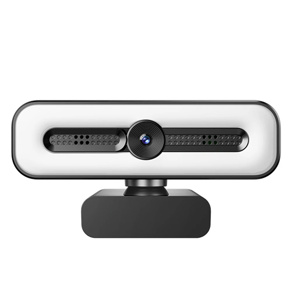 New With Light 1080P HD 4K Webcam Streaming Camera Desktop Video Meeting Conferencing Webcam for Online Classes for PC/Laptop