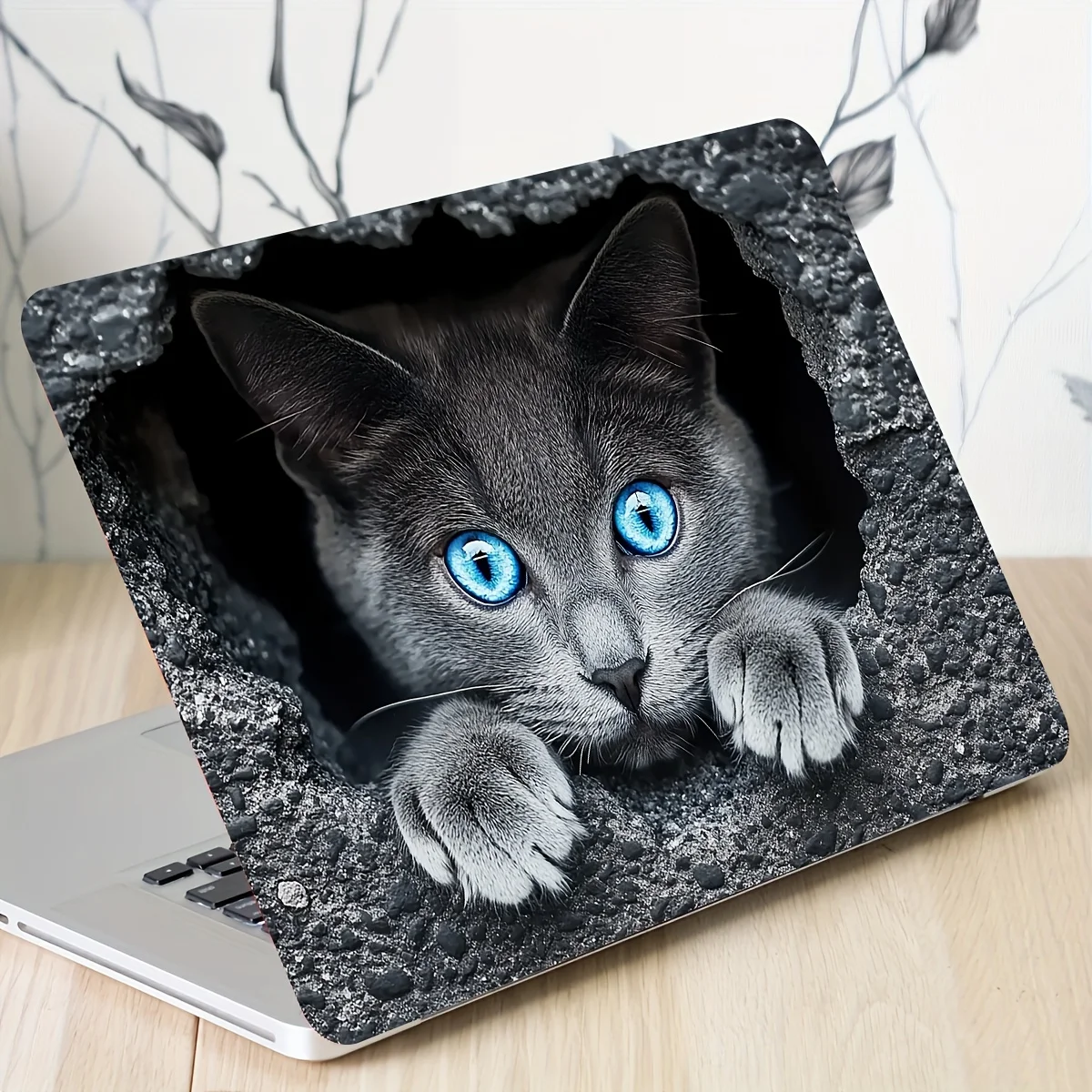 A Set of Cute Cat Laptop Art Stickers and Protective Cover, Universal Non-Reusable Stickers.