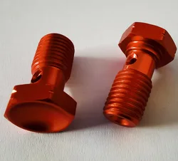 Aluminum Red Banjo Bolt M10x1.25