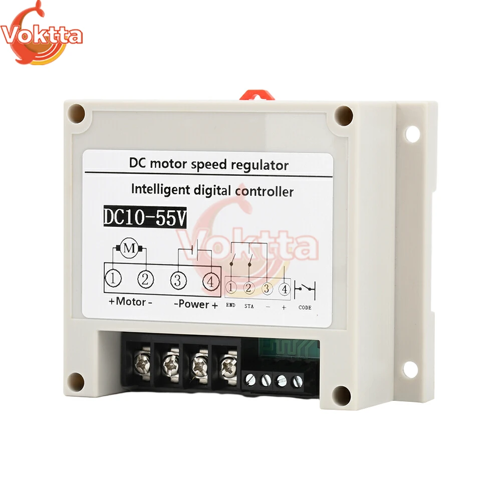DC 10-55V 30A PWM Motor Speed Controller DC Intelligent Brushed Forward/Reverse Motor Drive Wireless Remote Control Switch