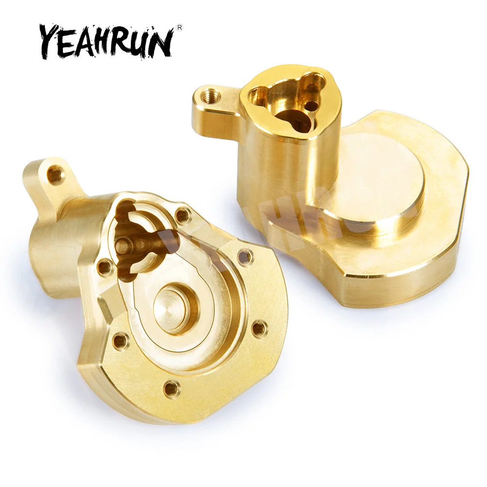 

YEAHRUN 2Pcs Brass Rear Cup Axle Adapters Counterweight for Redcat GEN8 1/10 RC Crawler Car Model Upgrade Parts