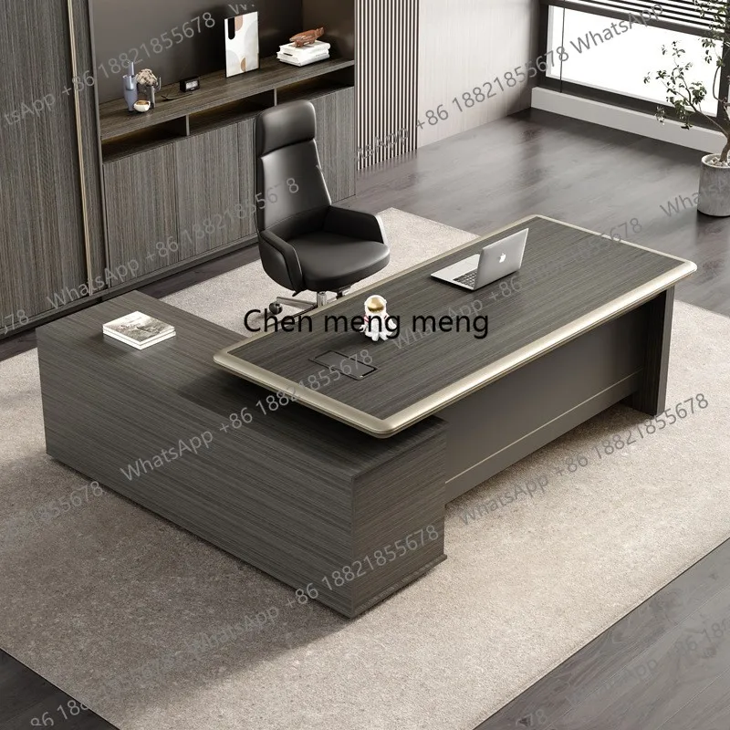 new model to the store  boss simple modern president table office furniture light luxury manager large class  supervisor