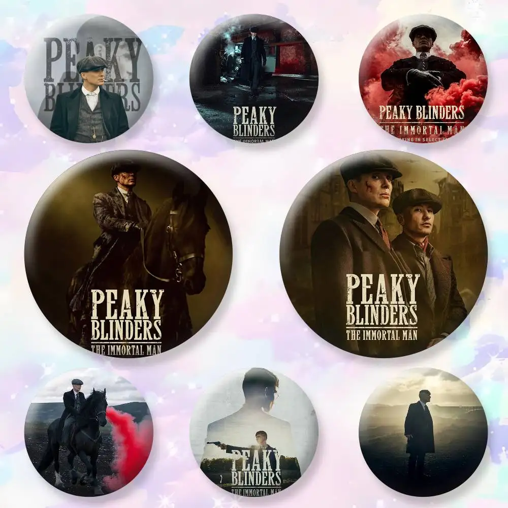 Moive P-Peaky Blinders The Immortal Man Button Pins Backpack Clothing Decor Brooch Badge Jewelry Gifts for Kids