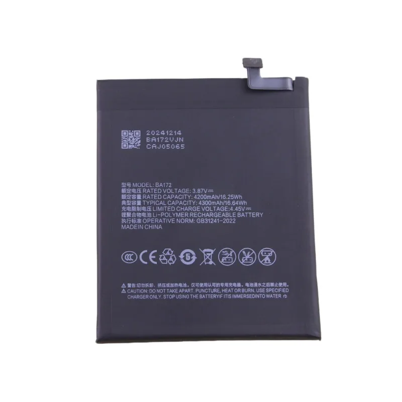 Replacement battery BA172 is suitable mobile phone battery M172Q new electric board is durable 4300mAh