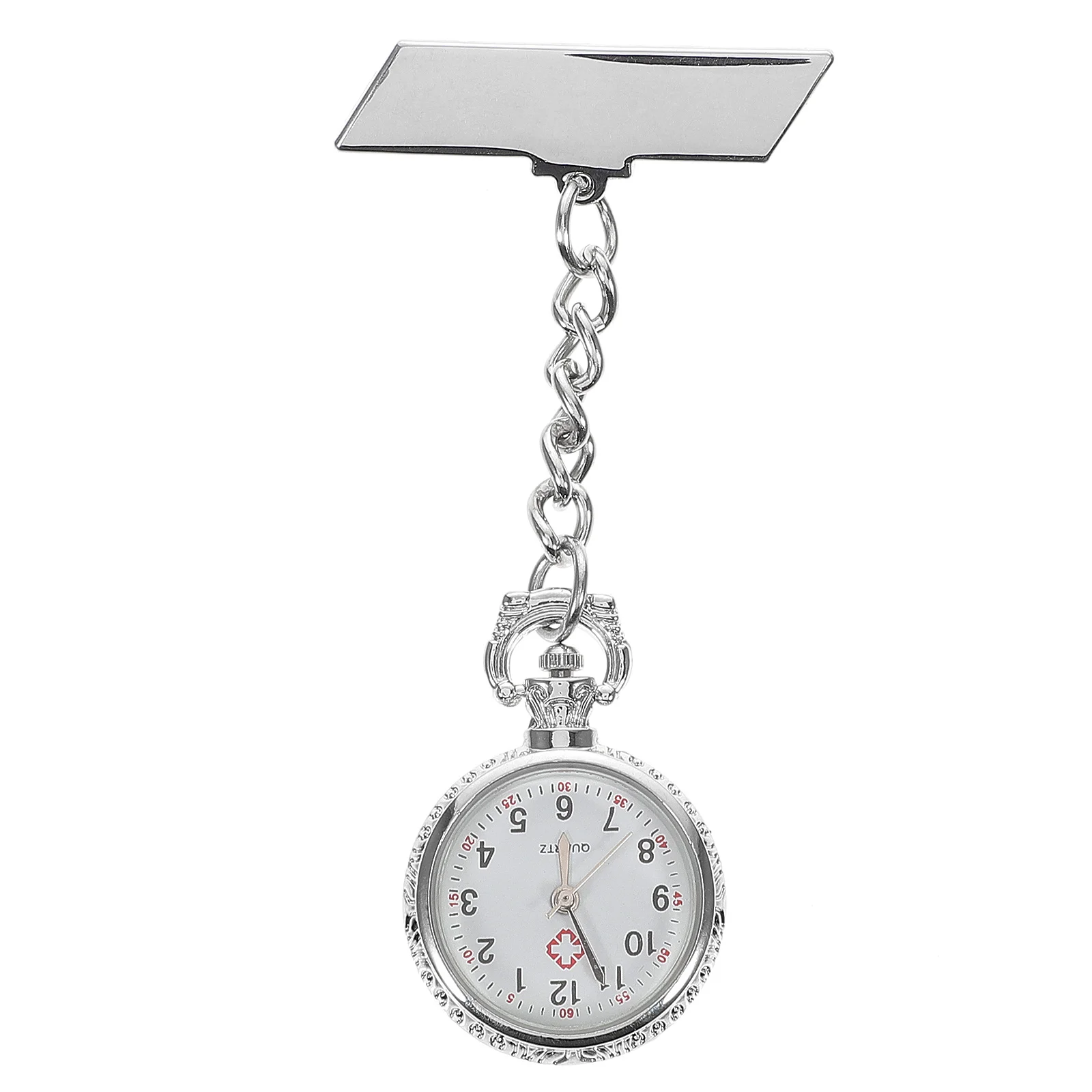Doctor Nurse Pocket Watch Creative Personalized Fashionable Durable Safe Use Nail to Clothes Accurate Time Keeping
