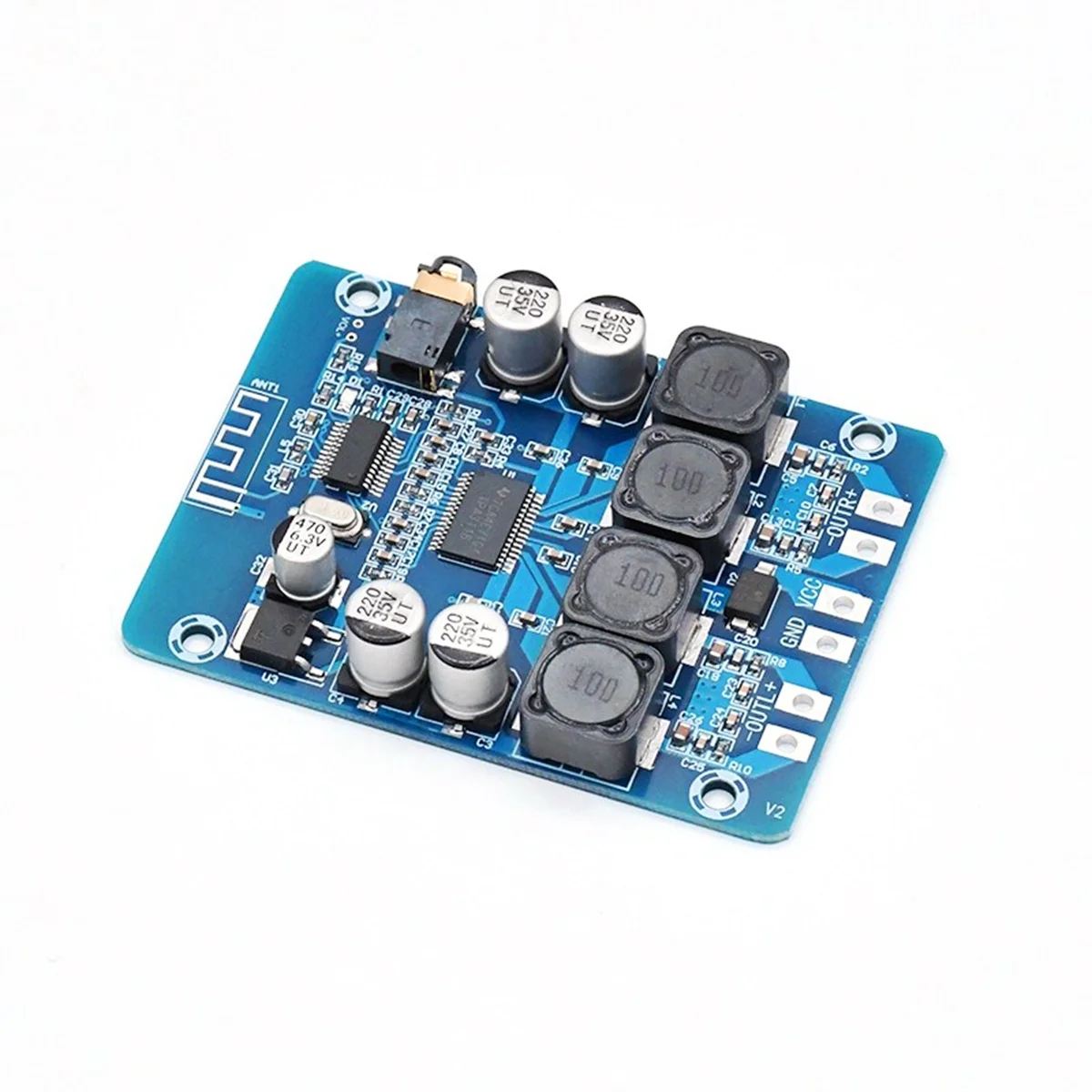 XH-M314 Bluetooth Digital Power Amplifier Board TPA3118 Dual 45W Audio Module AUX Decoding