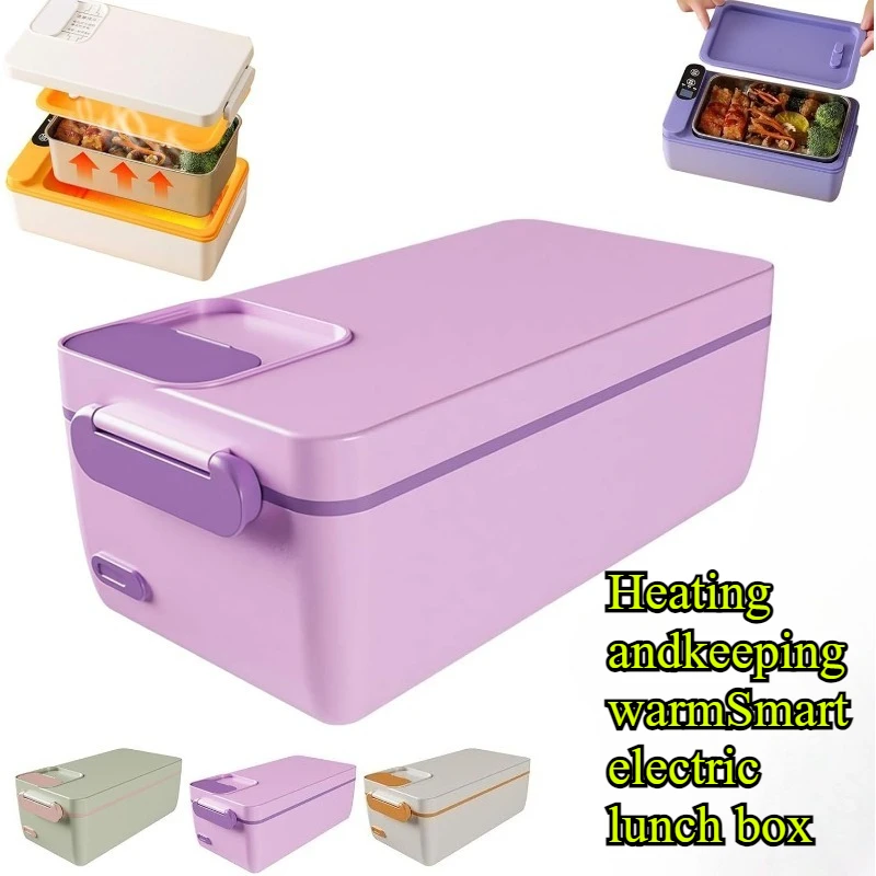 

Portable Heated Lunch Box 40W 1L Capacity Cordless Self Heating 304 Stainless Steel Leak Proof 6 Hours Heat Retention