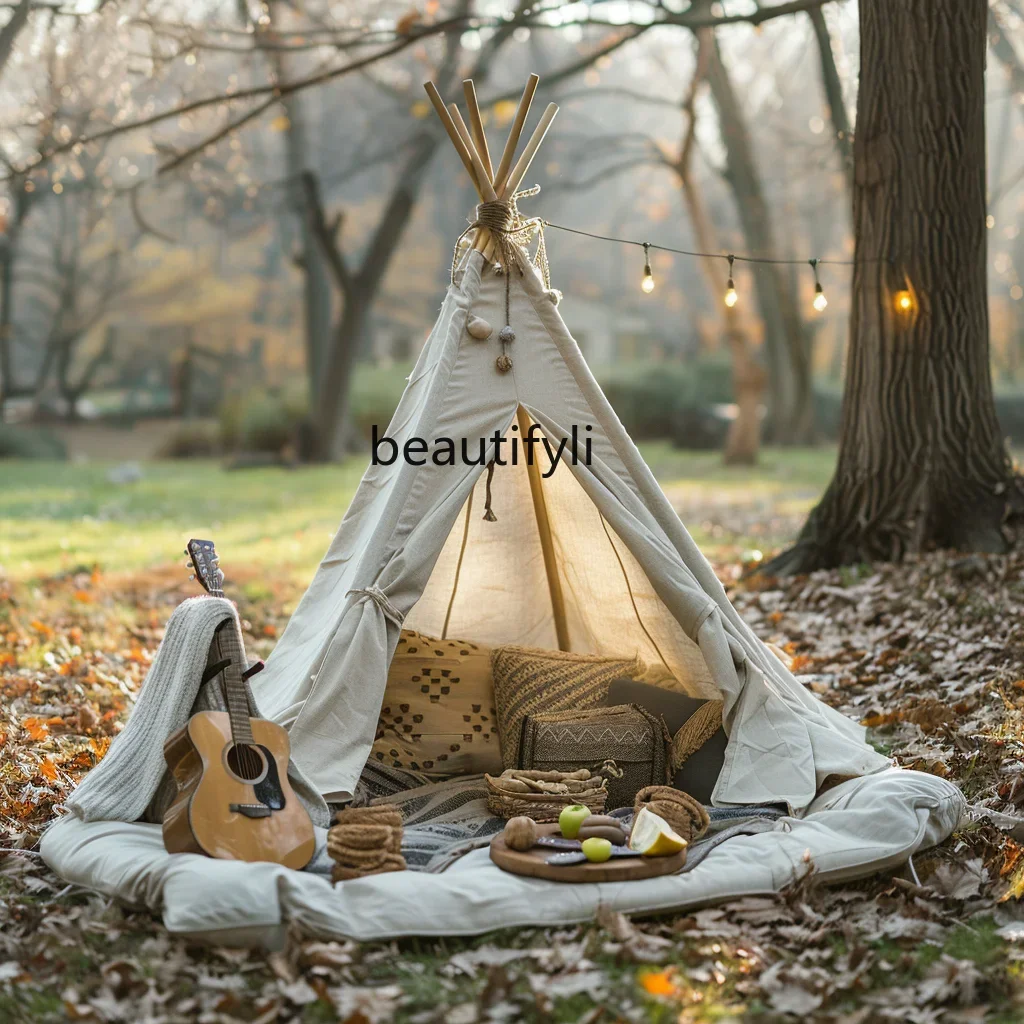 Manta de tienda de campaña al aire libre plegable portátil picnic para niños decoración de camping habitación