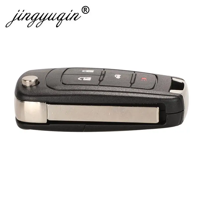 jingyuqin 2/3/4/5 Buttons Car Remote Key DIY for OPEL/VAUXHALL Astra J Corsa E Insignia Zafira C 2009-2016 315 / 433MHz PCF7937E