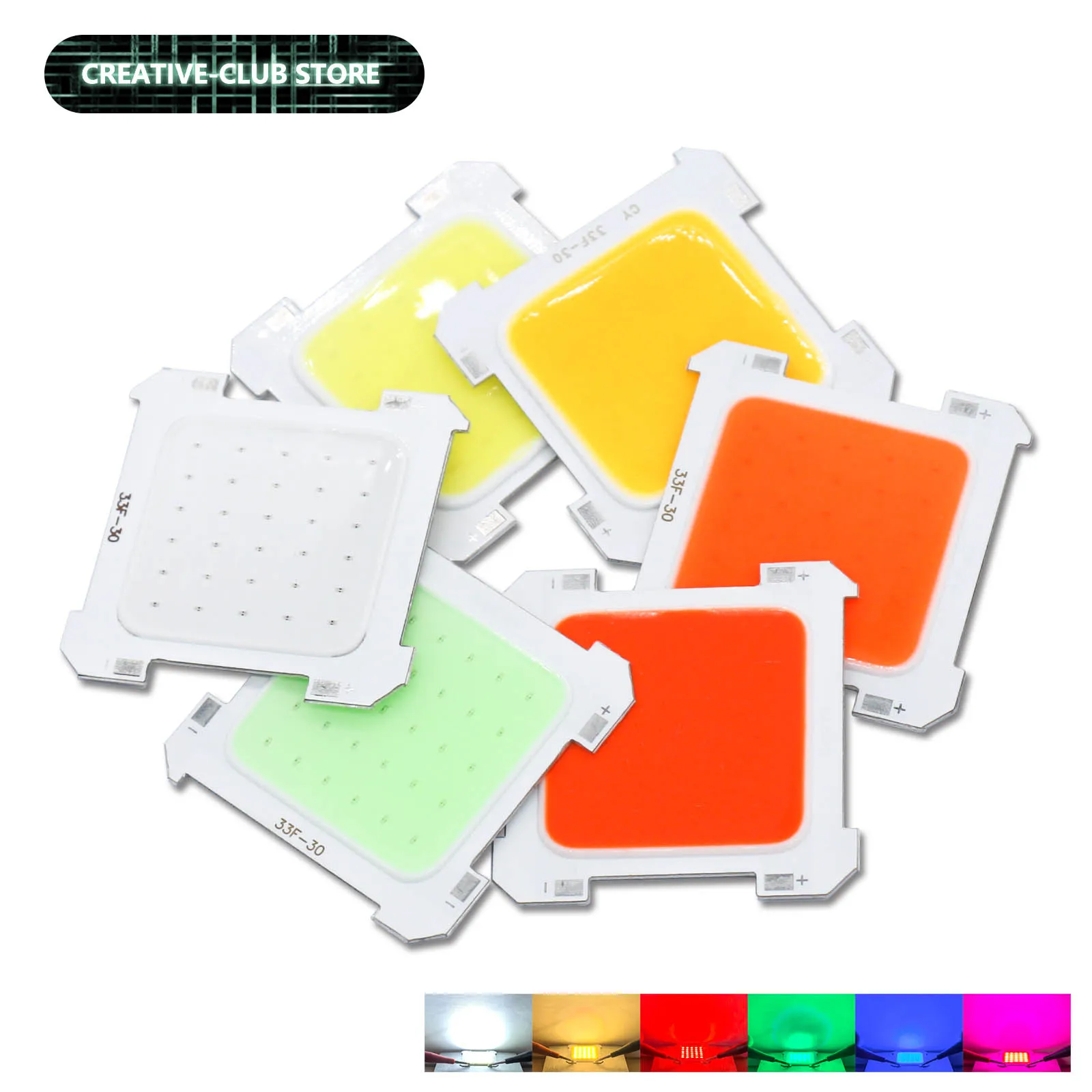 Super Bright LED COB CHIP for USB Portable Mini Keychain Camping Light Pocket Flashlight Outdoor DC 3-5V Max 5-15W 500-1500lm
