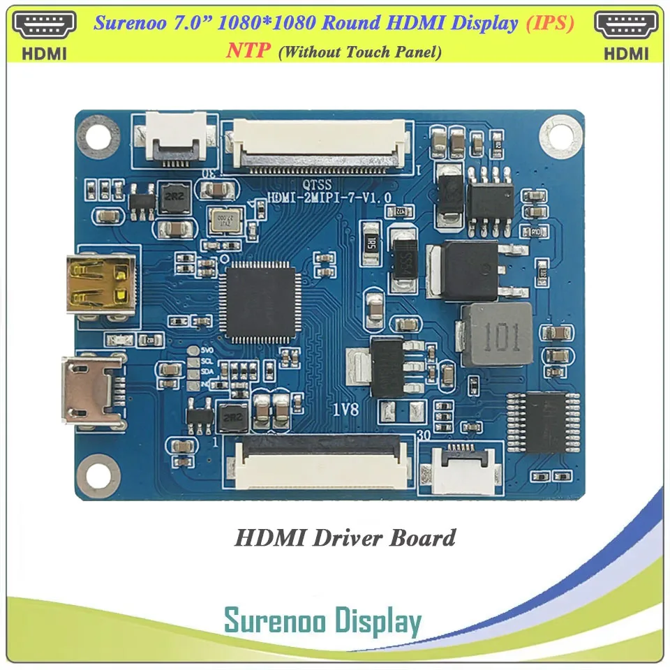 7.0 "7 بوصة HDMI-متوافق 1080*1080 1080P المزدوج مزدوج MIPI دائرة مستديرة IPS TFT وحدة LCD شاشة عرض لوحة مراقب