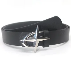 Mulheres y2k estrela cinto vintage design gótico metal punk snap fivela cintos pu moda cintura jeans calças decoração cinto para homens