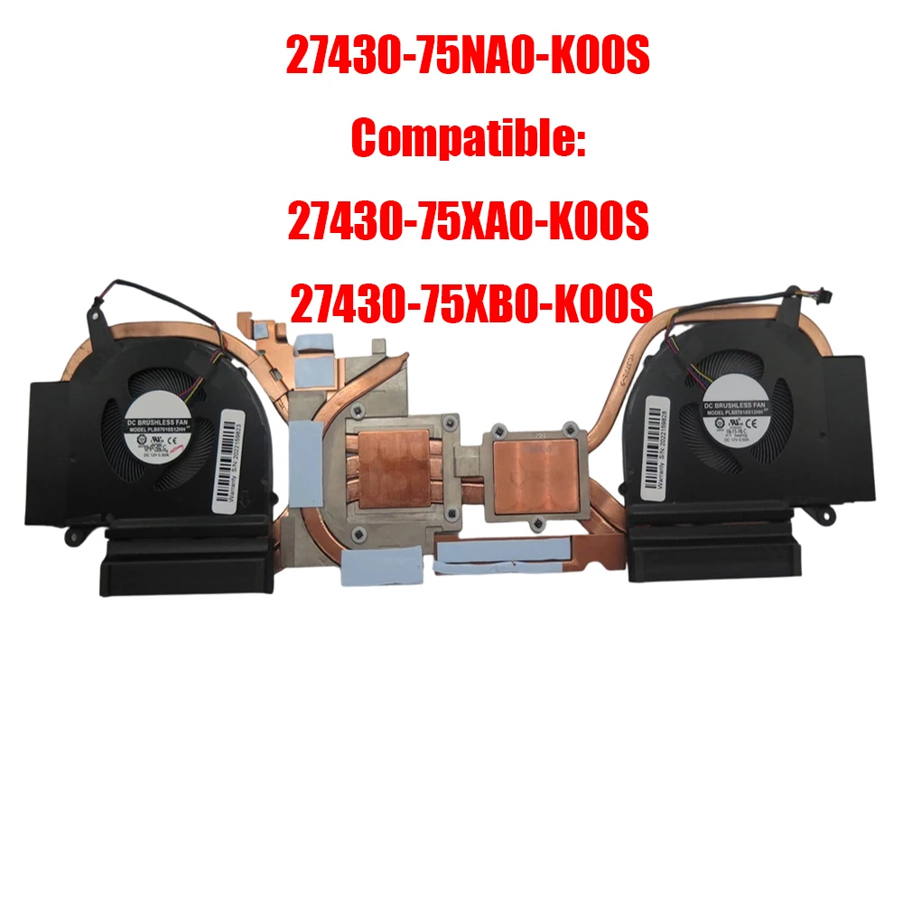 For Gigabyte RP75 PLB07010S12HH 27R18-01071-A70S 27R18-01070-A70S 27430-75NA0-K00S Laptop CPU GPU Fan&Heatsink