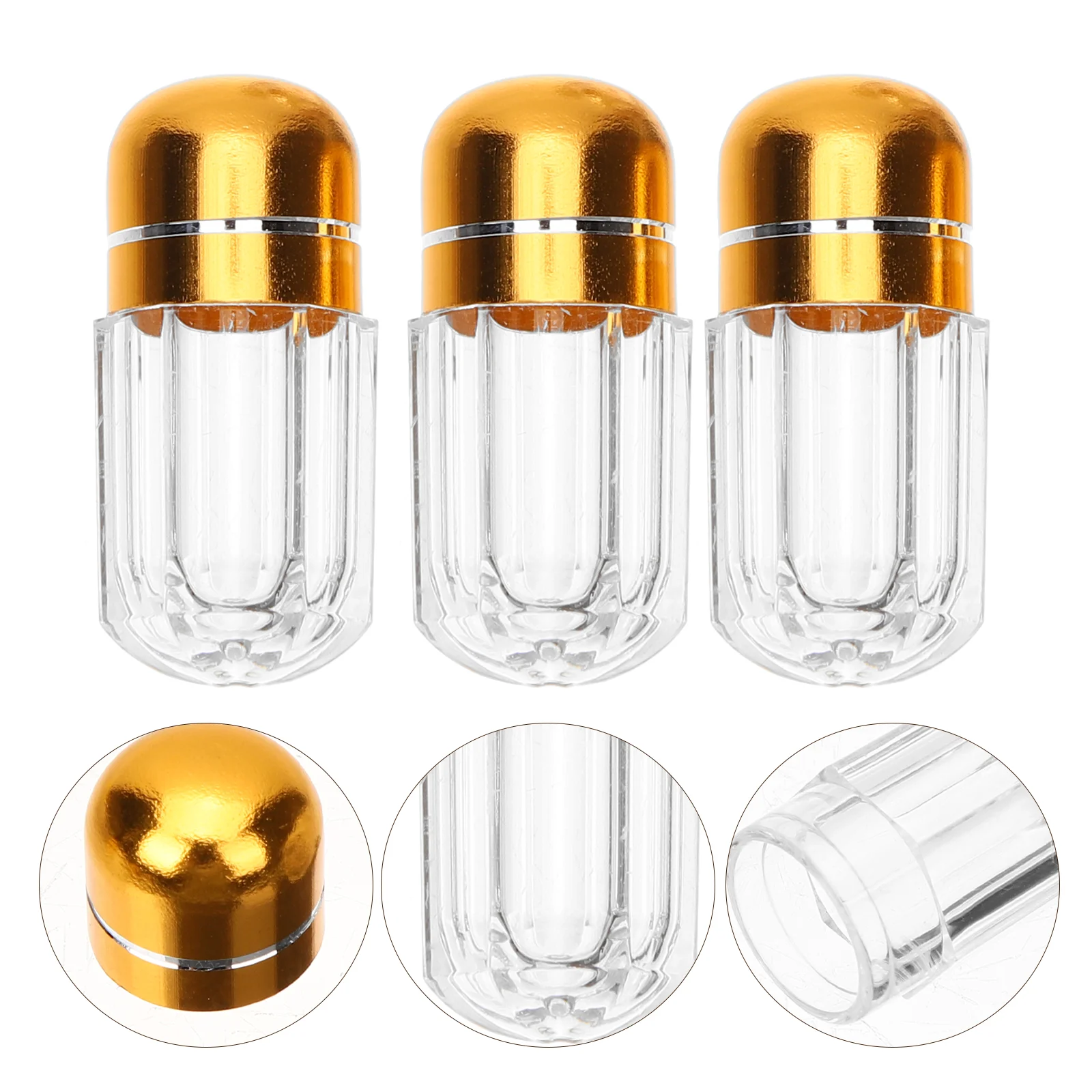 20 Pcs One Capsule Bottle Empty Tablet Pills Storage Holder Refillable Vial Jars Plastic Container Travel