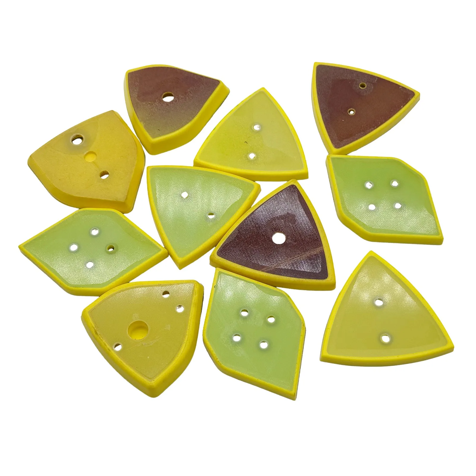 Sanding Disc Backing Pad Triangular Buffer Pad with Center Hole Power Tool for Angle Grinder Die Grinder Surface