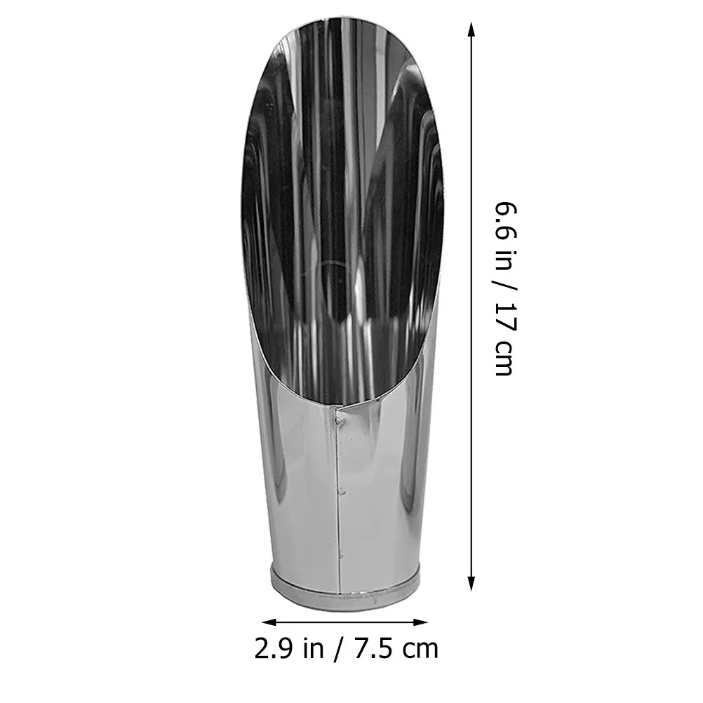 Stainless Steel Soil Scoop Set 2pcs Ergonomic Garden Shovel for Bonsai Succulents Transplanting Digging Weeding
