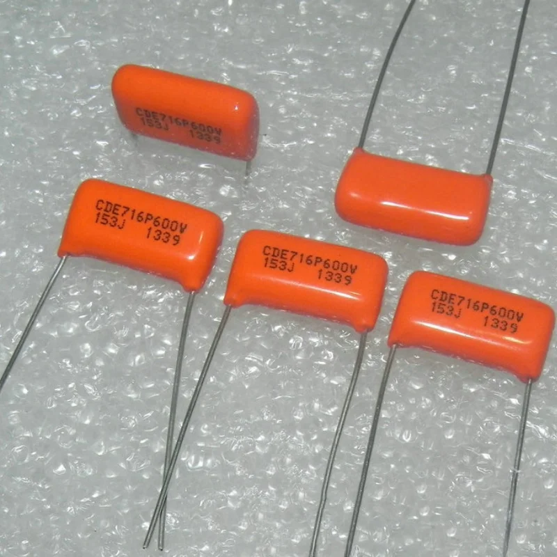 

10PCS CDE 716P 600v153 0.015UF 153j 5% Copper Foot Polypropylene Guitar Fever Film Capacitor