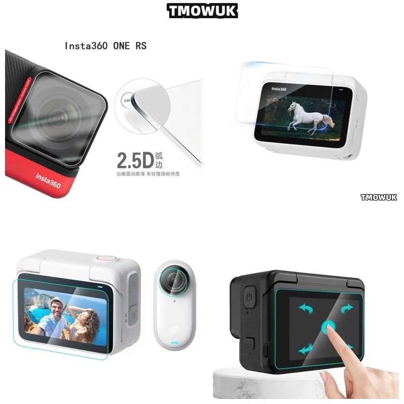 

Scratch - Free Hard Tempered Glass Screen Protector + TPU Lens Film For Insta360 Link 2 Link 2C