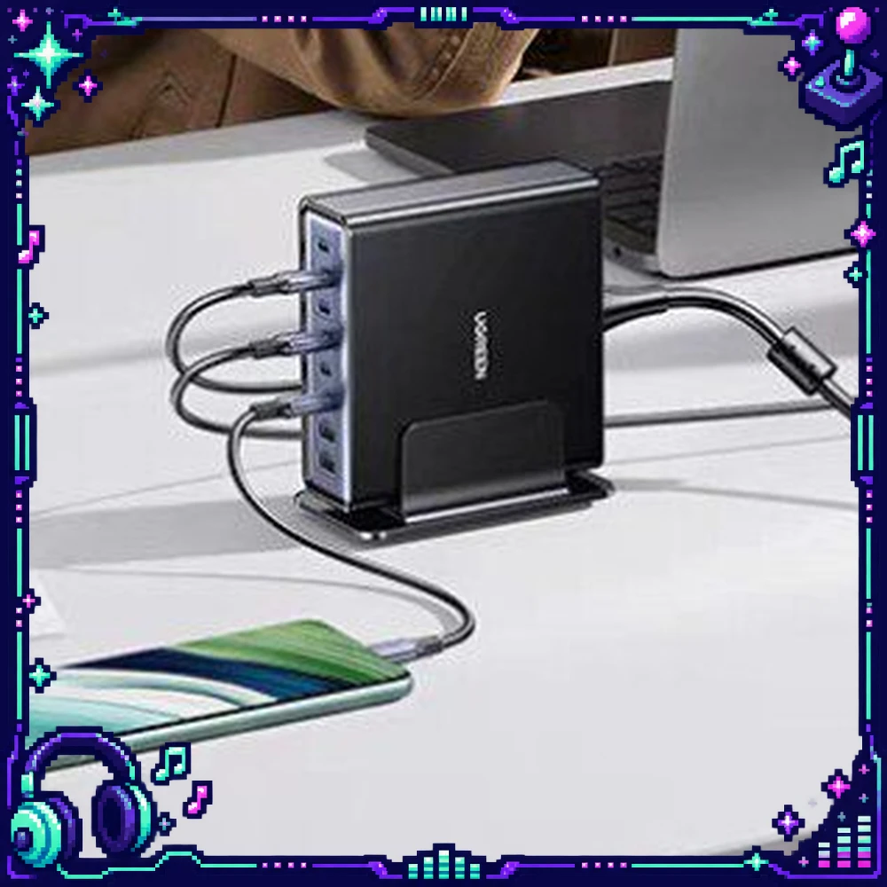 UGREEN X766 GaN Desktop Charger 200W 8 Ports 6 USB C 2 USB A PPS 100W USB C Output for Laptops Phones and Tablets