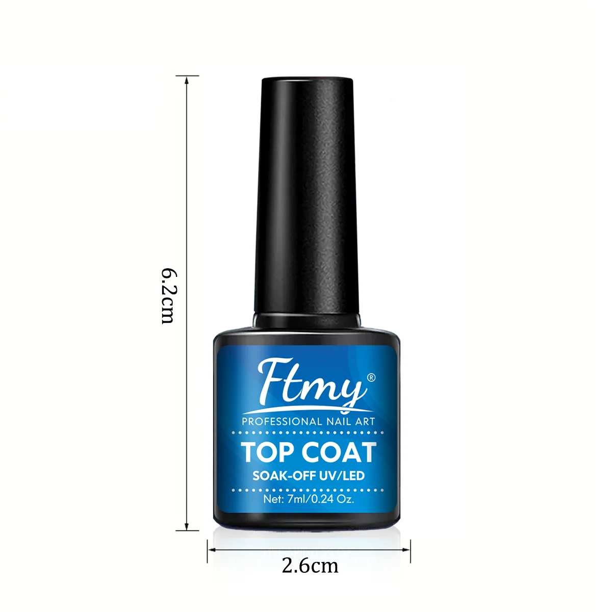 معطف علوي لتقوية طلاء الأظافر من الجل سعة 0.24 أونصة - زجاج شفاف، لمعان طويل الأمد، يتطلب معالجة بالأشعة فوق البنفسجية/LED، خالي من الفورمالديهايد، مثالي #4