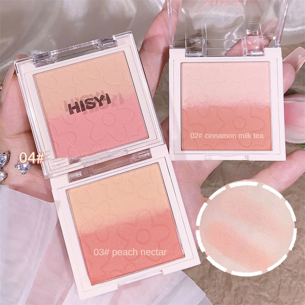 Gradient Blush Be Easy To Operate Three In One Makeup Palette Matte Facial Makeup Cosmetics Highlight Natural Beauty Rouge Blush