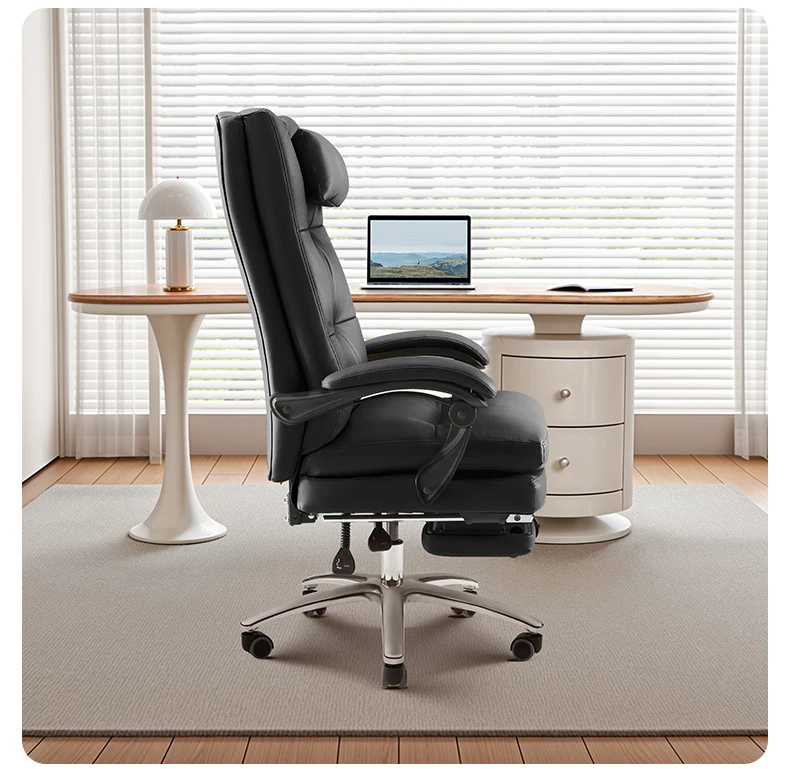 #Hbada R3Pro Boss Chair Household Recumbent Chair Business Leather Sofa Chair Adjustable Headrest Armrest for Home Office