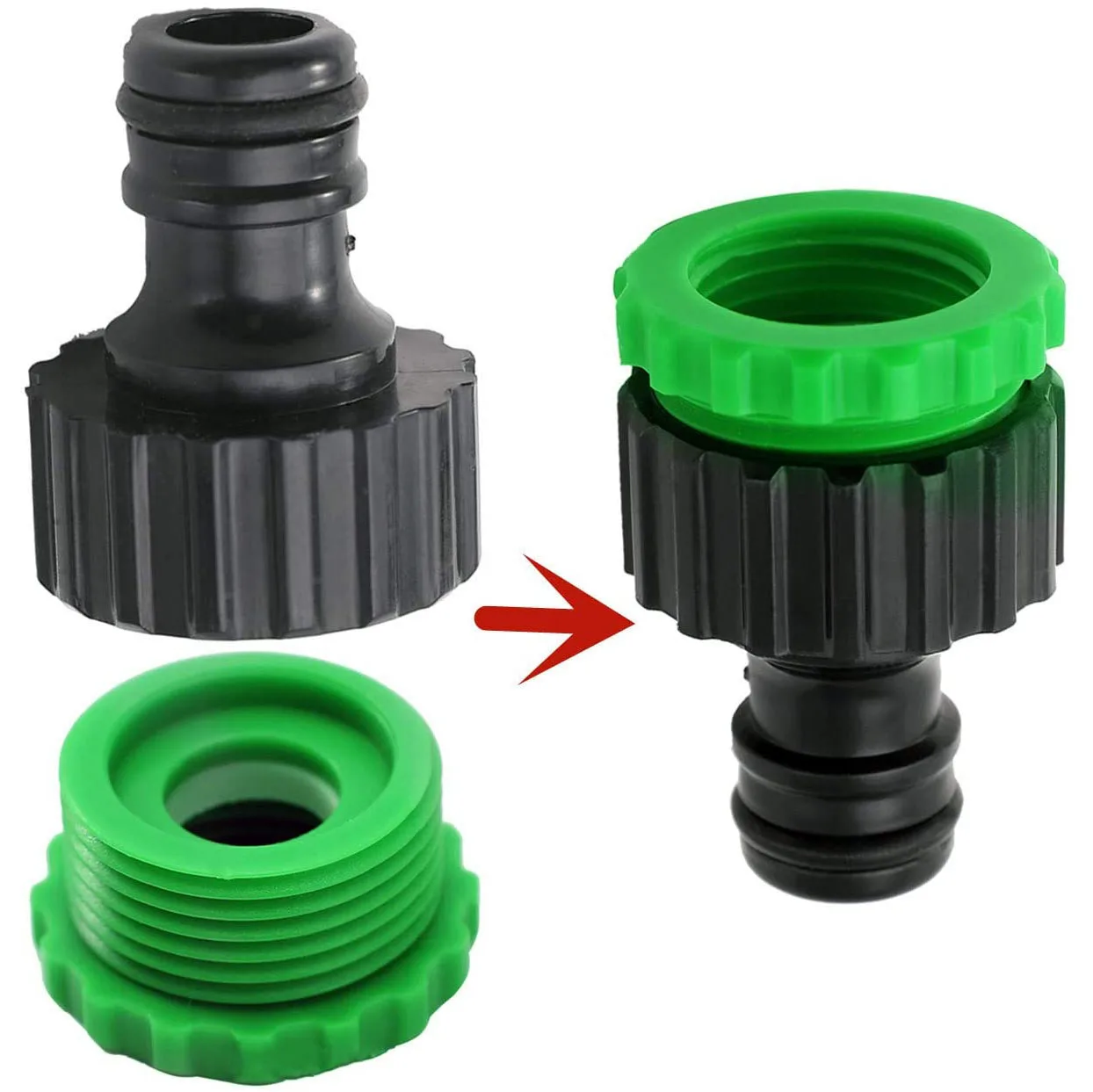 

A40T 13 Pcs Plastic Garden Hose Tap Connector Kit for Join Garden Hose Pipe Tube