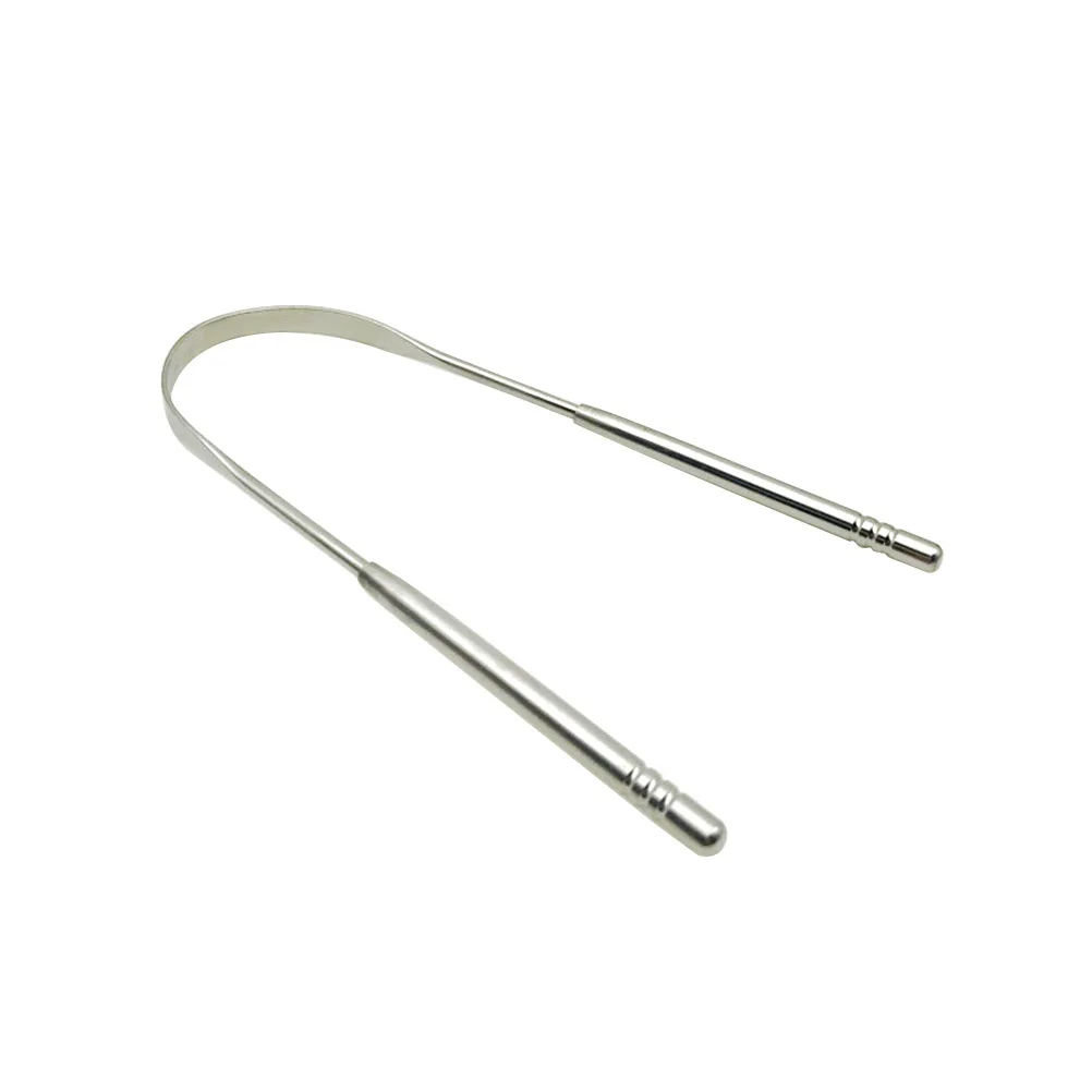 

Oral Tongue Scraper 13x95x05cm Premium Stainless Steel Build Freshens Breath Improves Taste Daily Cleanliness for