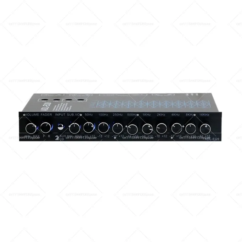 12V DC DSP Audio Equalizer 9 Bands Metal Housing AUX CD Input For RV Vessel Camper Audio Equipment B50B-9