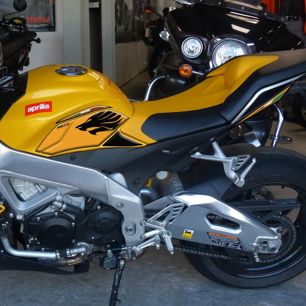 لأبريليا تونو V4 تونو 1000 V4R 2011 2012 2013 2014 دراجة نارية ثلاثية الأبعاد هلام الركبة خزان الغاز الطلاء حماية عدة ملصق لاصق لامع ورائع #2