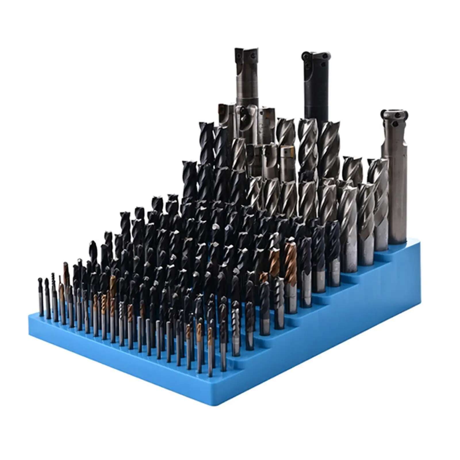 Milling Cutter Storage Box Space Saving, Professional, 187 Hole, Multifunctional, Drill Bit Dispenser Storage Case for Workshop