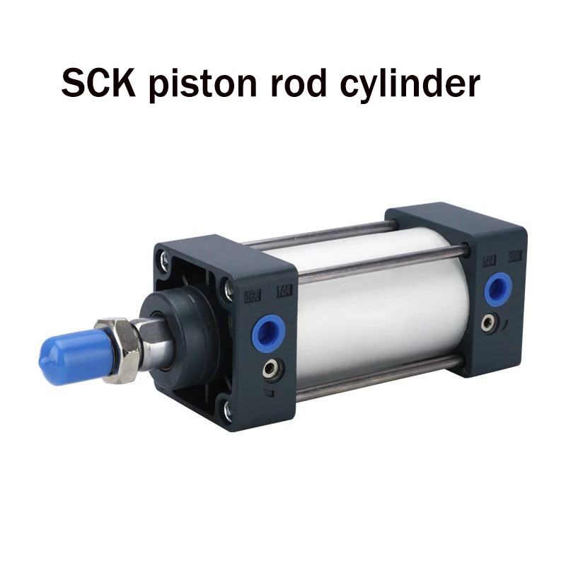 SCK Flat Rod Non Rotating Magnetic Cylinder SCK32 40 50 63 80 100  Anti Rotation Pneumatic Cylinder Stroke 25 50 75 100 150 200
