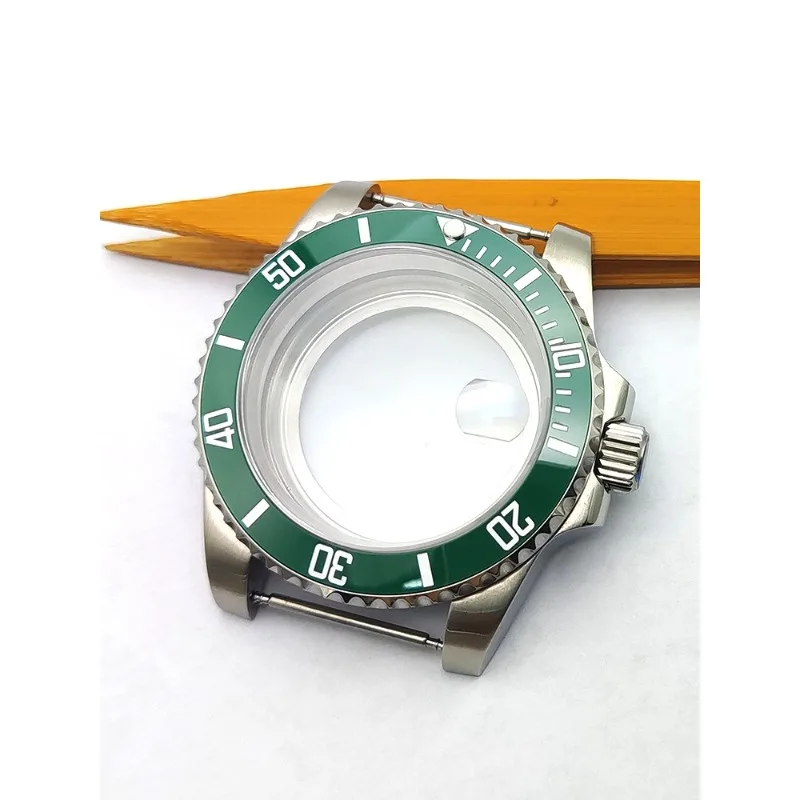 ملحقات التجميع 40 ملم هيكل من الفولاذ المقاوم للصدأ علبة ساعة ميكانيكية مقاومة للماء من الياقوت لحركة nh35