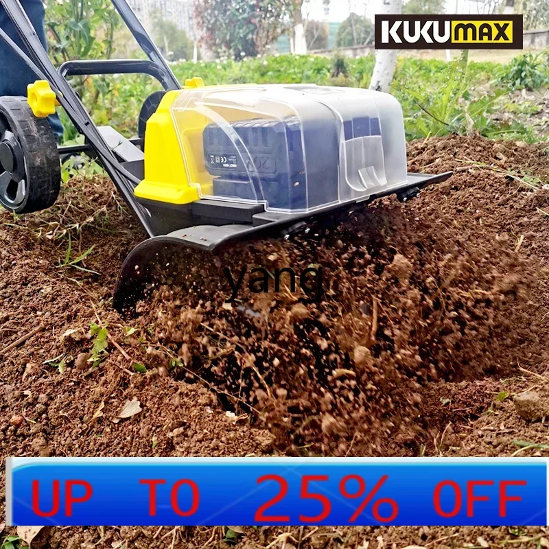 

LHH household electric soil loosening rotary tiller vegetable greenhouse rechargeable lithium battery micro tiller