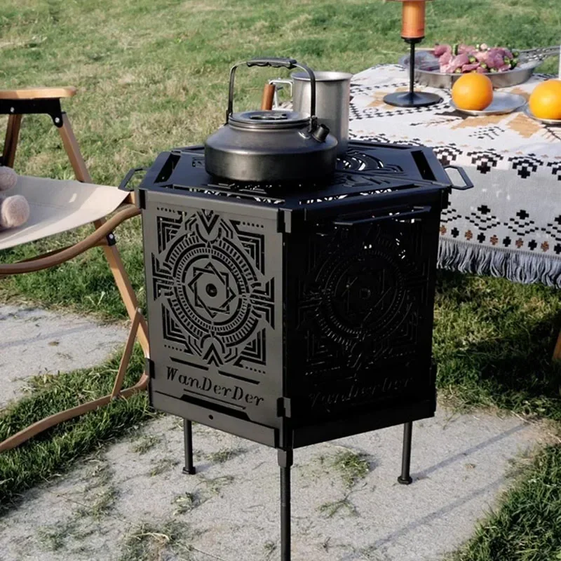 

Camping Wood Stove Patio Heaters Hand Warmer Brazier Garden Patio Heaters Bonfire Tourist Outdoor Heating Terrassevarmer LLPH