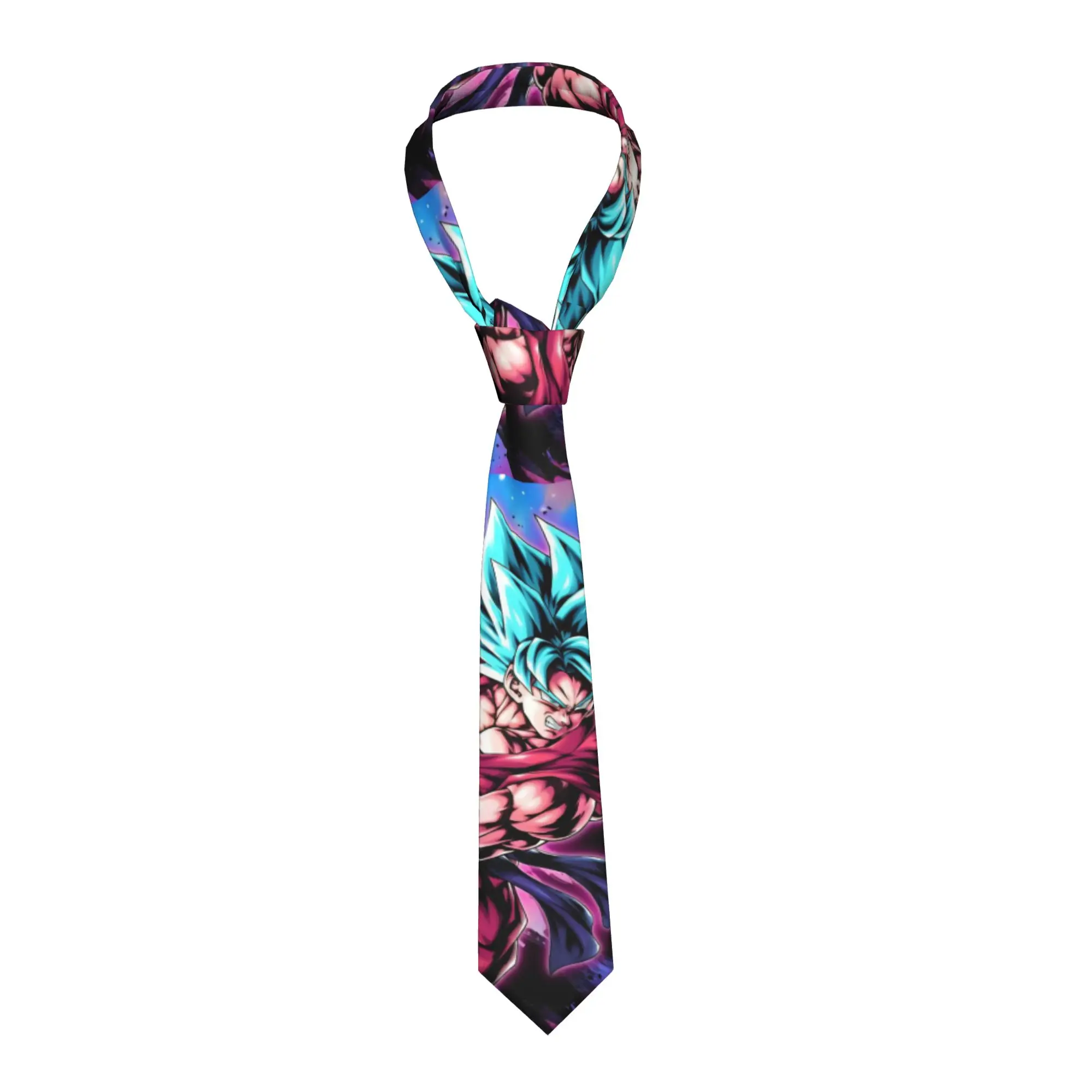 

Necktie Dragons Ball Vegeta Super Saiyan Goku Skinny 8 cm Wide Neck Ties for Mens Suits Accessories Cravat Wedding Cosplay Props