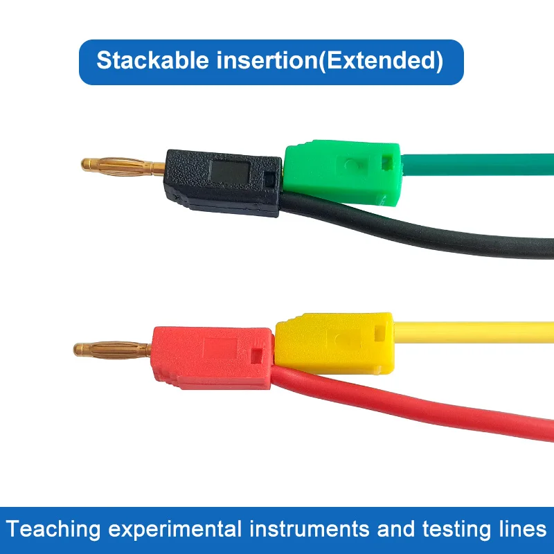 8A 3000A Multimeter Test Leads with 2mm Banana Plugs Test Probes Wire Diameter 2.5mm Multimeter Experiment Replacement Test Wire