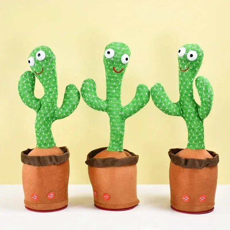 

Sunny Cactus Kids Toys A Talking Cactus Toy That Can Be Charged Recorded and Repeated Interactive Talking Electronic Plush Toy