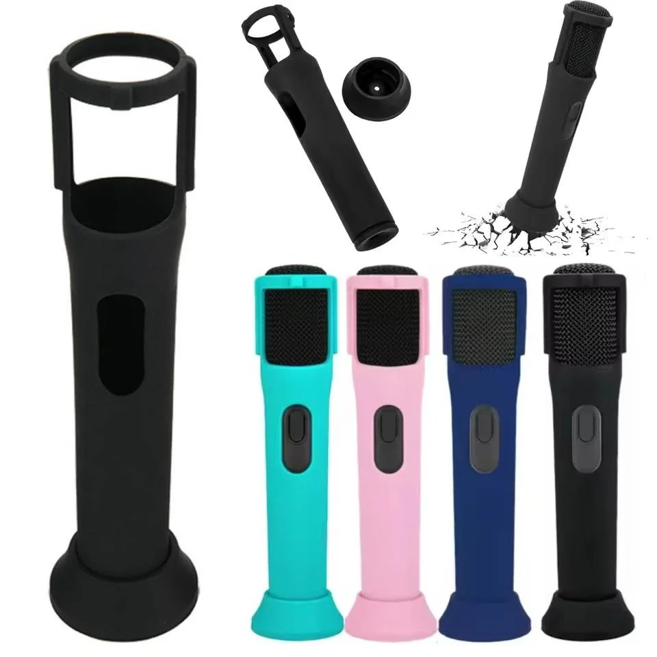 Silicone Case Anti-Rolling Mic Sleeves Microphone Stand Microphone Case for JBL PartyBox Wireless Microphone Accessories