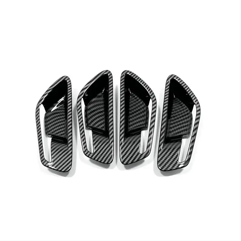 For Hyundai Tucson NX4 2022 2021 Car Trim Carbon Fiber Styling Inside Door Handle Cover