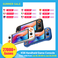 KINHANK K56 Handheld Game Console 5.5'' Touch Screen 50 Emulators  Android 14 5000mAh Retro Game Player for PS1/PSP/DC/SS