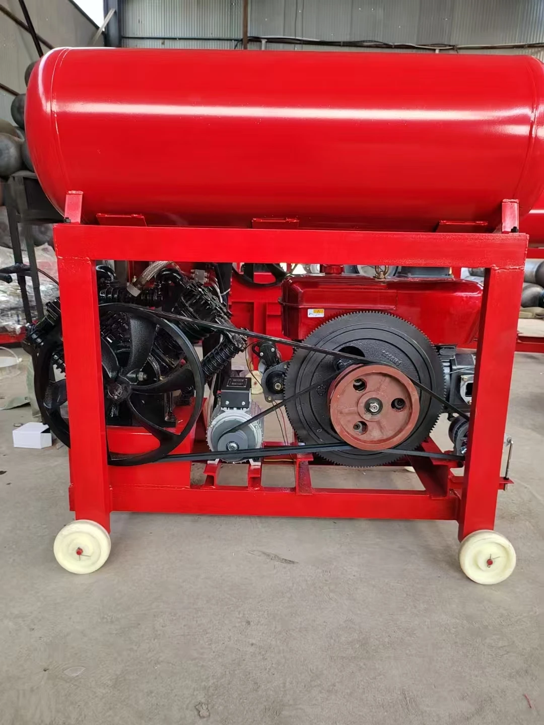 مضخة هواء ضاغط هواء محمولة ترددية متصلة مباشرةً للبيع #6