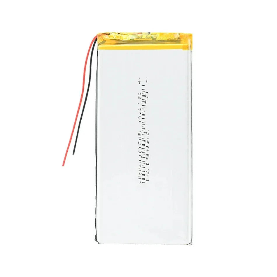 8000Mah 7566121 Lithium Polymer Li-Po Li Ion Rechargeable Battery Lipo Cells For Tachograph POS Portable DVD Searchlight