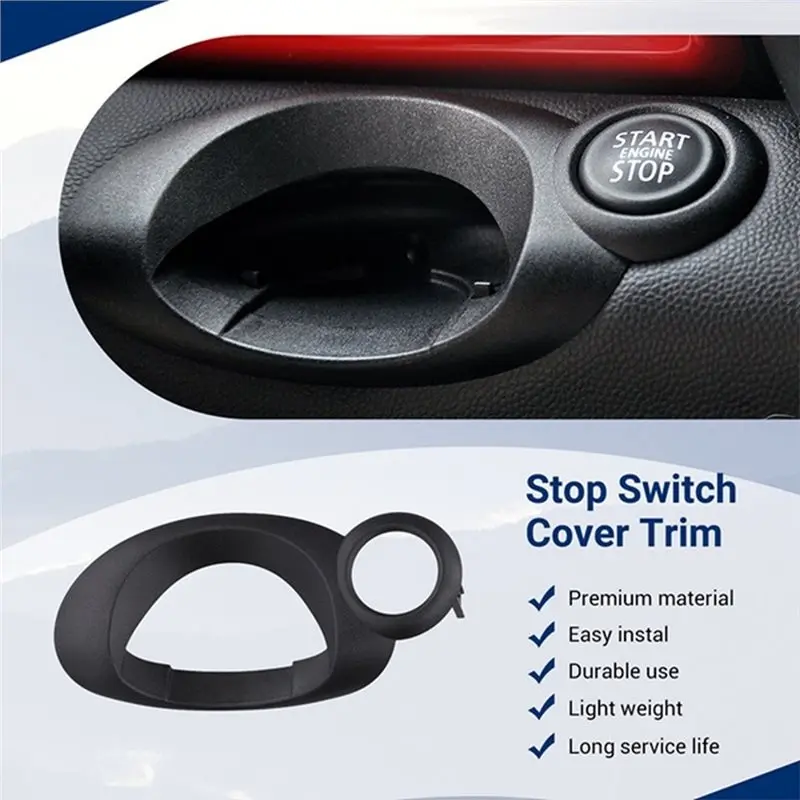 Reliable-51452752836 Start Stop Switch Cover Trim Decorative Frame Cover Trim 2752836 For MINI R56 R56 LCI
