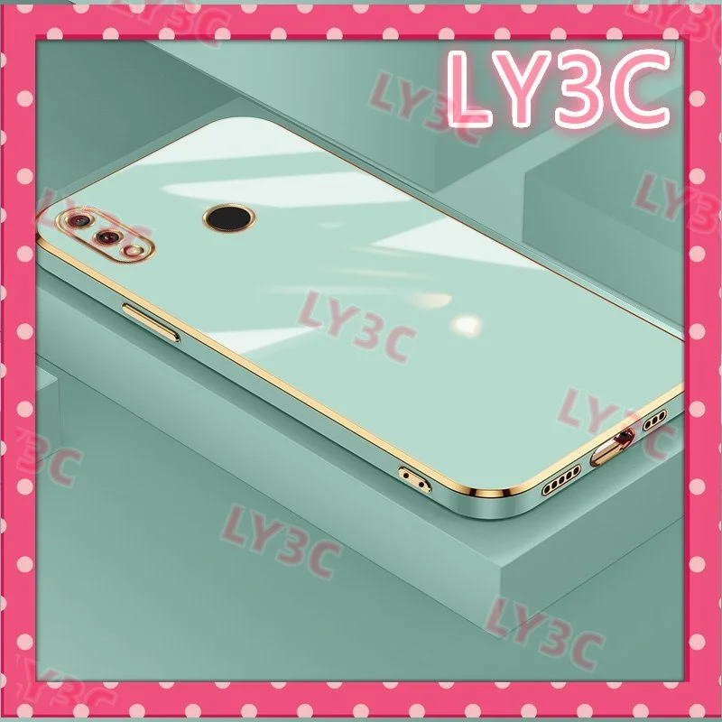 Casing For Huawei Y6 Y7 Pro Y6P Y7A Y8P Y9 Prime 2019 6D Plating Soft Silicone Electroplate Straight Edge Phone Cover